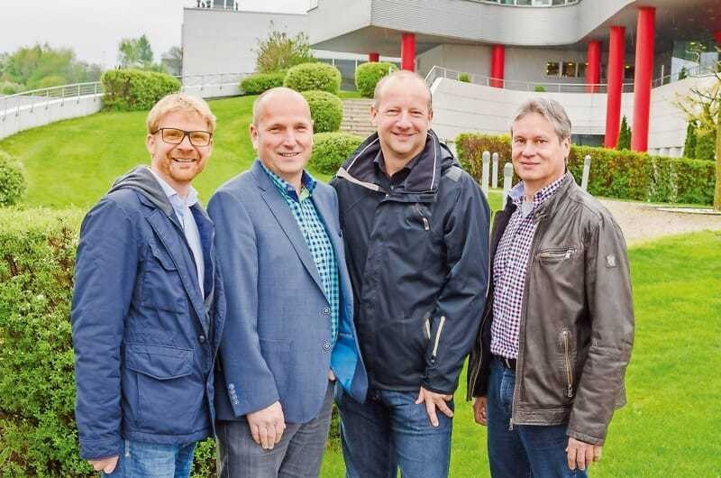 © Patrick Haasz, Würth Energie-Team bei Würth: Dieter Bruch (IT), Alfred Anzenberger (FM), Bernd Kubinger (Qualitätsmanagement), Heinz Wagner (Fuhrpark)