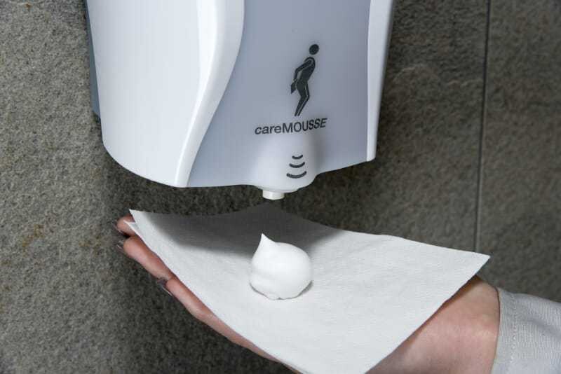 CareMousse: Feuchtes Toilettenpapier ist jetzt auch gastro- und hotellerietauglich.