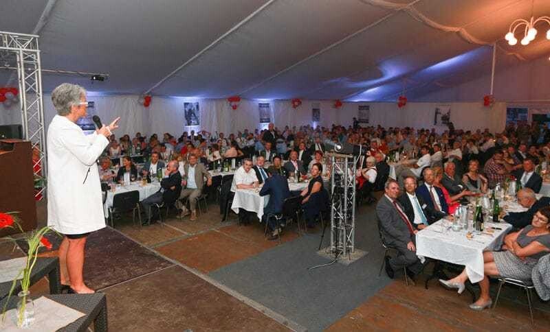 Landesrätin Petra Bohuslav lobte beim Jubiläumsfest den Erfolg des niederösterreichischen Paradeunternehmens.
