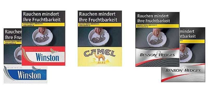 JTI bringt Big Packs von Winston mit 23 und Camel sowie B & H mit 24 Stück.