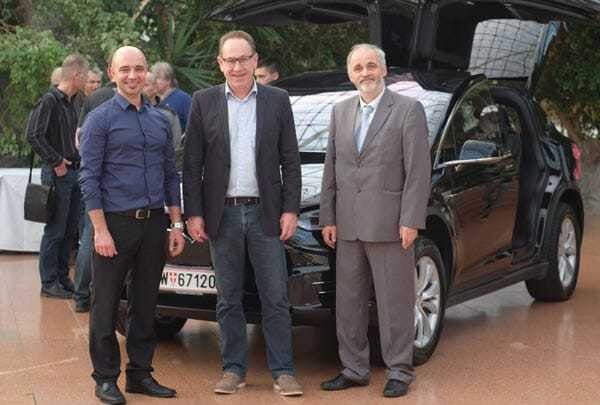 Deniz Kartal (Geschäftsführer Evalus), Bernhard Leitgeb (Direktor BS Mattighofen), Markus Fuchs (Direktor Siegfried Marcus BS Wien) (v.l.).