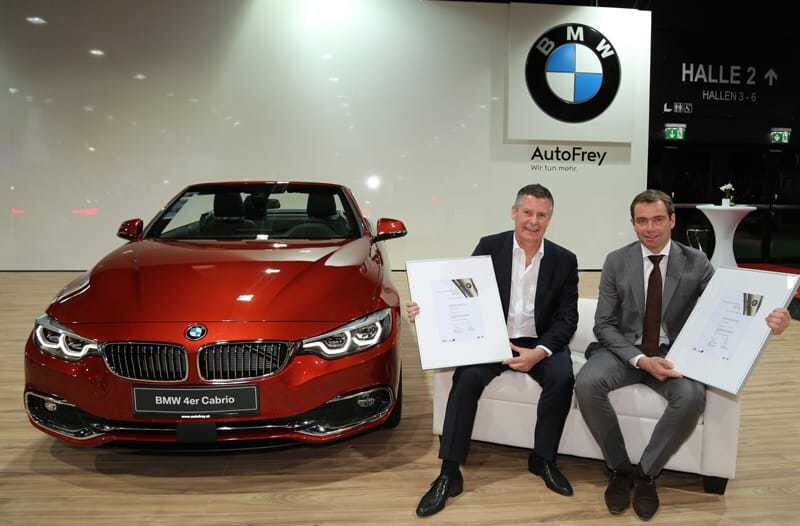 BMW AutoFrey Geschäftsführer Josef Roider und BMW Austria Geschäftsführer Chris Collet (v.l.)
