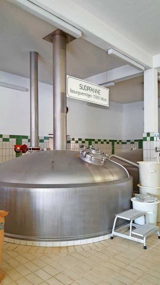 © Alexander Grübling Das 150-Hektoliter-Sudhaus wurde 1987 neu erbaut.