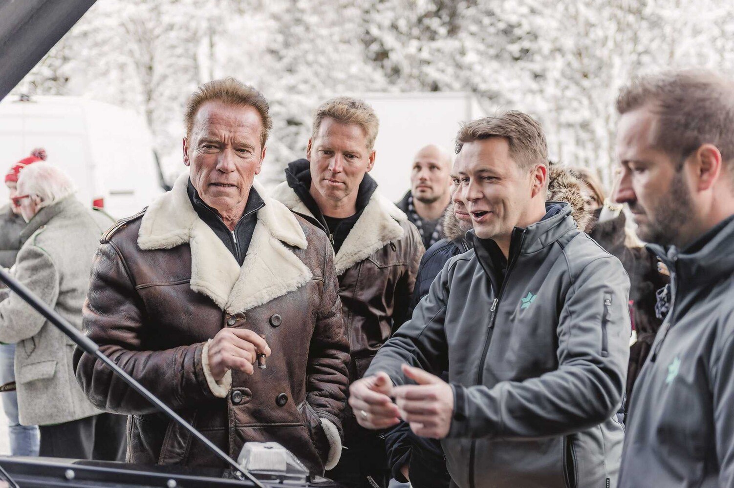 Ein Fan aus Hollywood: Arnold Schwarzenegger hat am Design eines Prototypen von Kreisel Electric mitgearbeitet.