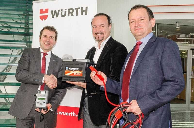© Wuerth Alfred Wurmbrand (Würth), Gerald Kumnig (ARBÖ), Wolfgang Rieder (Würth) (v.l.).