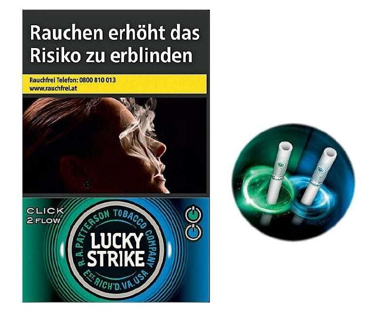 © BAT Luckies Click2Flow: Hohlfilter und eine Click-Kapsel