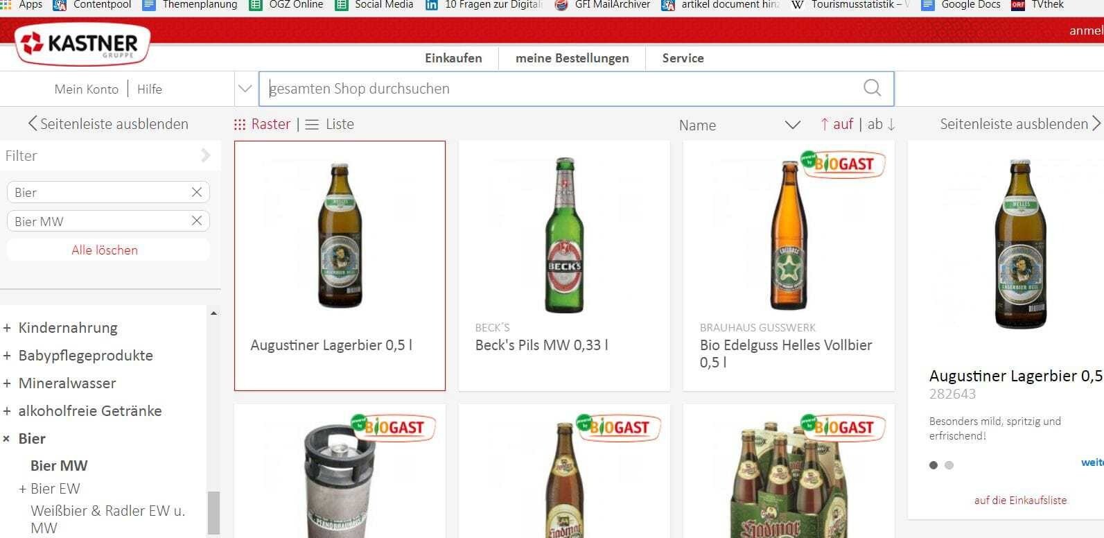 © ÖGZ Blick in den Webshop