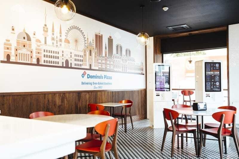 So sieht's aus: Domino's Pizza in Floridsdorf.