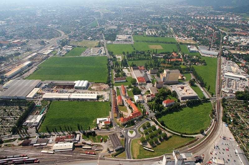 Die Reininghaus-Gründe sind die größte Grazer Baulandreserve. Hier sollen in zehn bis zwölf Jahren tausende Wohnungen und Arbeitsplätze entstehen.