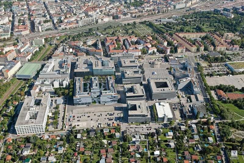 Die Vermarktung der neuen Büroprojekte 2017 am Hauptbahnhof, im Europlaza (Bild) oder im 19. Bezirk setzt die Mieten bei bestehenden älteren Immobilien unter Druck.