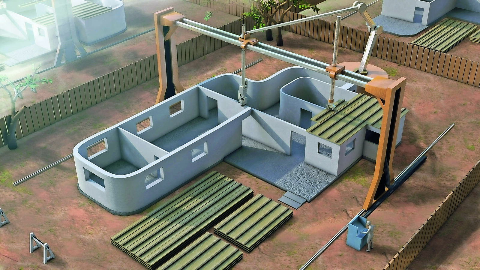 Neuartige Fertigungssysteme wie der 3D-Druck werden so manche Baustelle nachhaltig verändern.