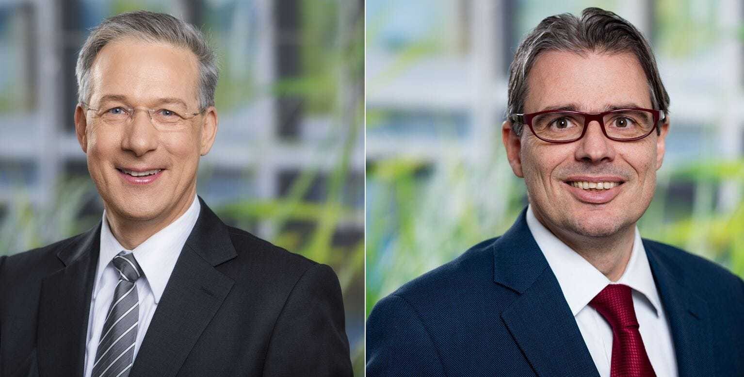 (v.l.): ging: Dr. Dietmer Meister, kam als Nachfolger: Dr. Stefan Borchers