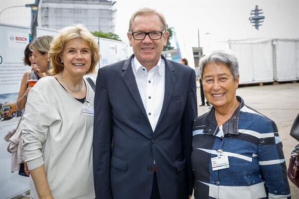 Beim Fest: TMW-Direktorin Dr. Gabriele Zuna-Kratky, Bosch Österreich-Chef Dr. Klaus Peter Fouquet und Margit Fischer, Vorsitzende Verein ScienceCenter-Netzwerk.