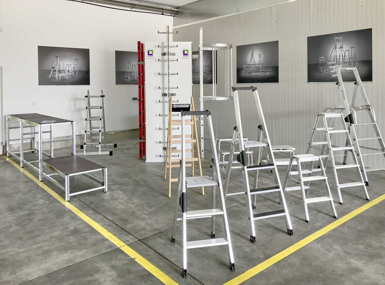 © Günzburger Steigtechnik Mit dem Kompetenzzentrum mit Werkslager und Showroom der Günzburger Steigtechnik Austria GmbH steigt die Beratungsqualität in Österreich.