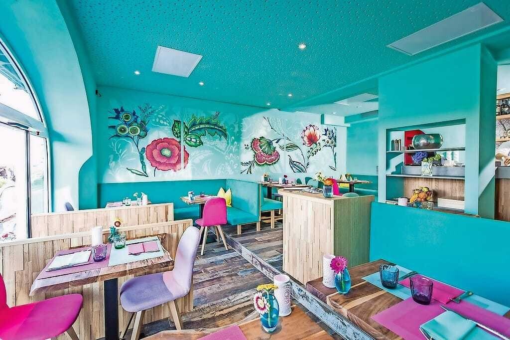 Das Restaurant im Beachhouse.