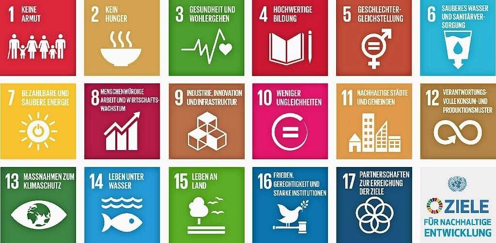 Die 17 Sustainable Development Goals (SDG)