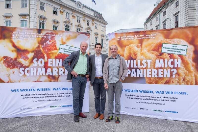 © Sophisticated Pictures Initiatoren der Kampagne: Josef Zotter, Sebastian Bohrn Mena und Gerold Hubmer.