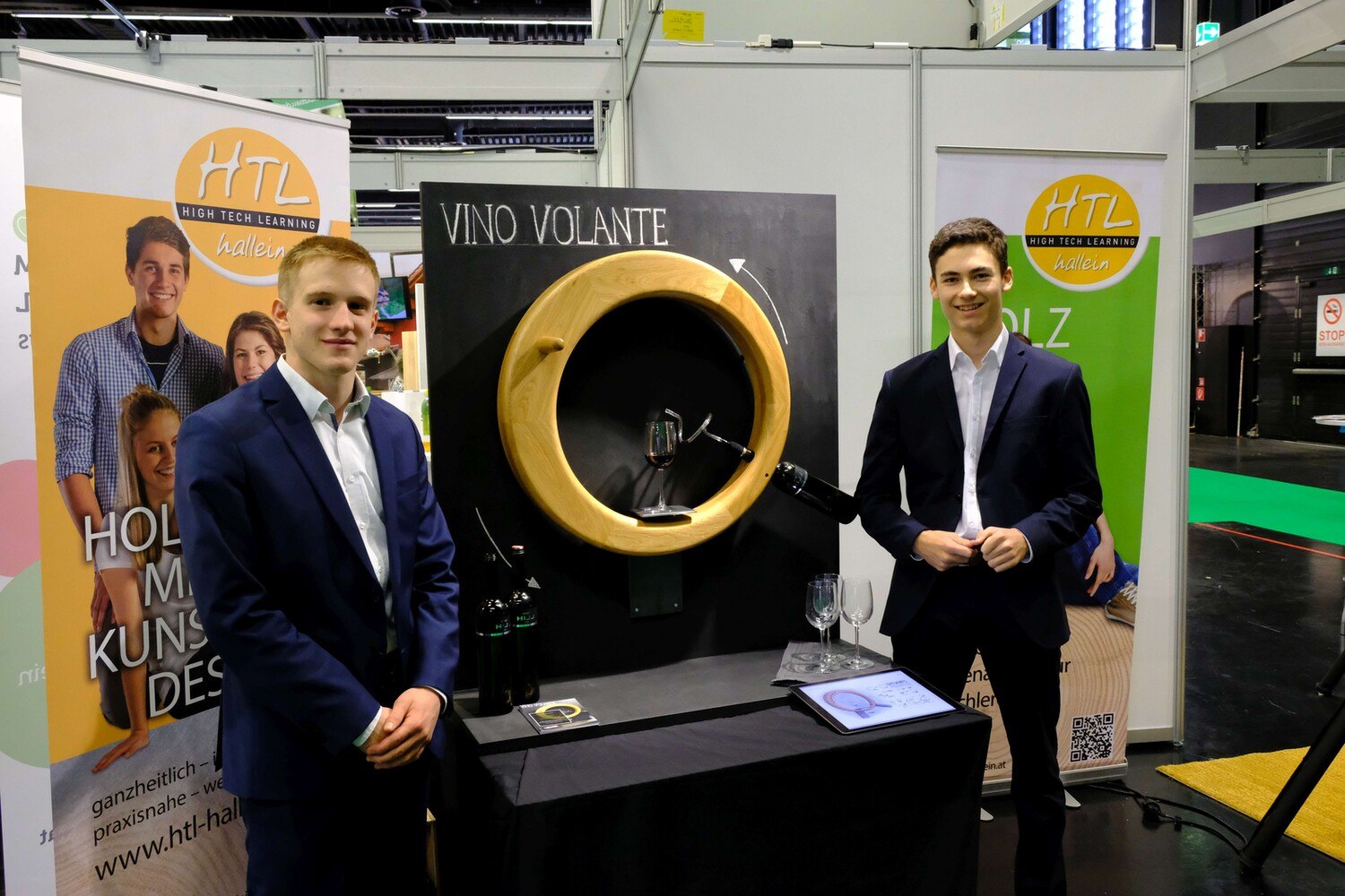 2. Platz für „Vino Volante“ von Fabian Stranger und Daniel Wick, HTL Hallein.
