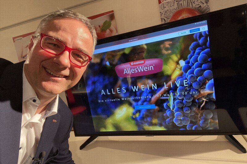 © Kastner Christof Kastner begrüßt die Weinliebhaber persönlich - via Online-Stream.