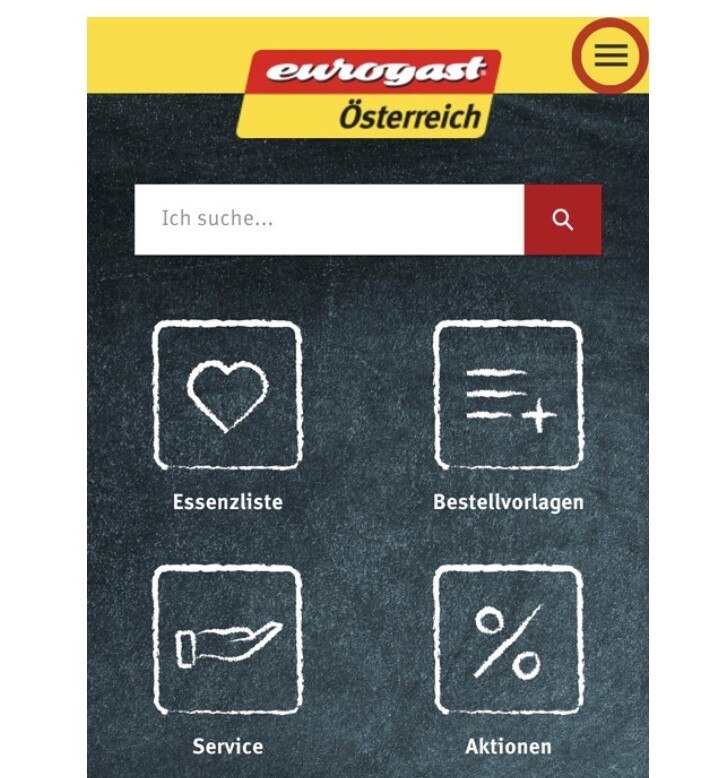 © Eurogast Österreich Mit der App scannt man Strichcodes von Regalen oder Katalogen.