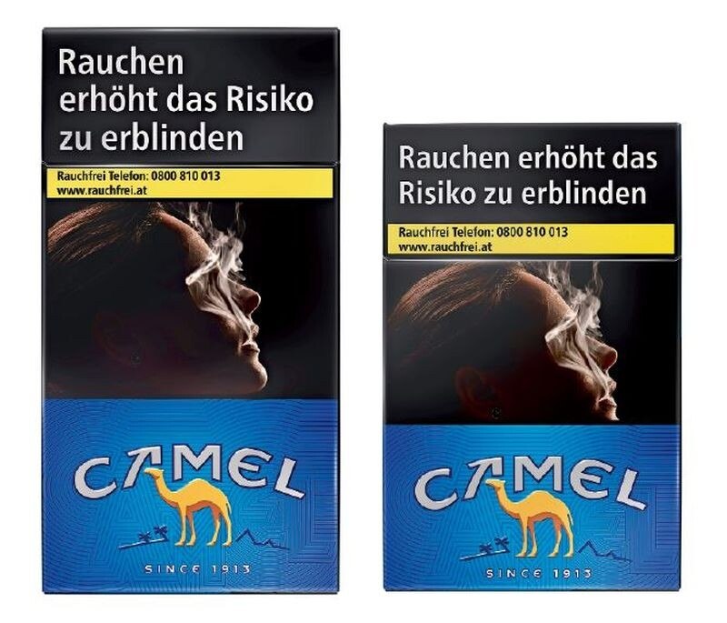 Die Camel Dark Blue gibt es ab November als KingSize oder 100s.