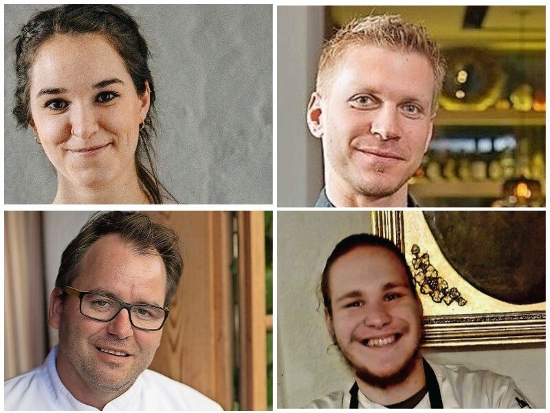 v. l. o.: Johanna Werner, Andreas Senn, Uwe Machreich und Laurent Jell.