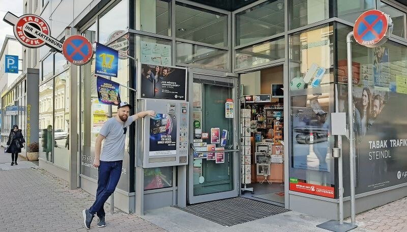 Obwohl in der Altdtadt von St. Pölten gelegen, befindet die aktuelle Trafik in einem Neubau. Der ­Trafikant wünscht sich aber, ein Geschäft in seiner Heimatgemeinde zu übernehmen.