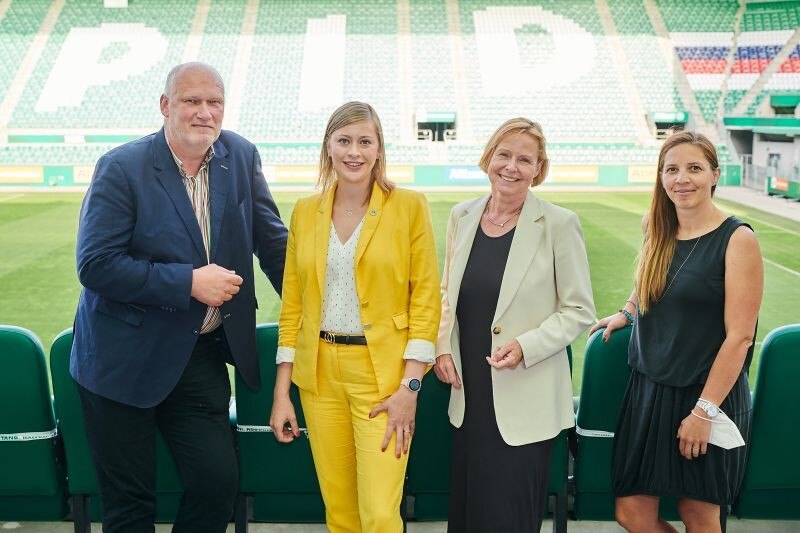v.l.n.r.: Berndt Querfeld, Doris Ploner, Petra Stolba, Ulrike Glatt.