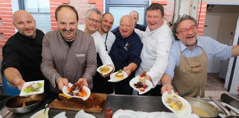 Bernd Maier, Johann Lafer, Jörg Leroy, Raphael Ianniello, Jürgen Steinbrecher, Bernd Siefert, Stefano Suich
