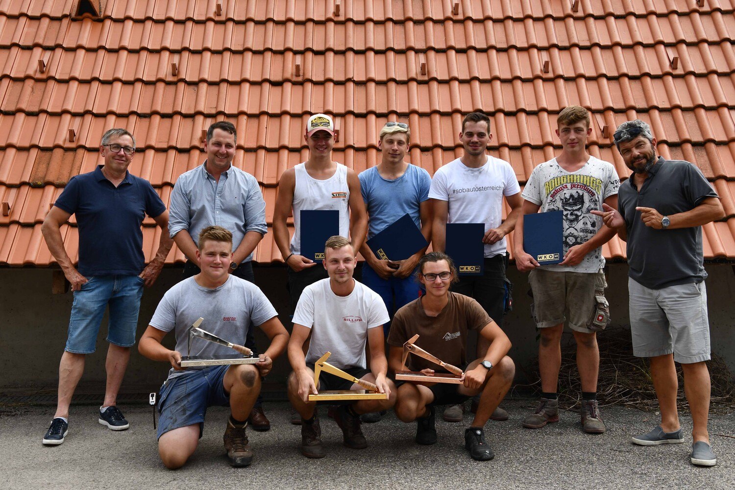 Niederösterreichs Dachdecker-Lehrlingselite.
