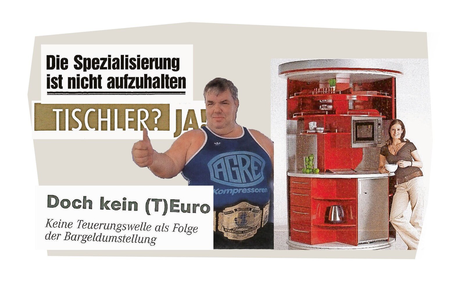 Collage aus Bildern des Magazins Tischler Journal.