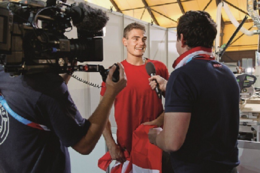 Bautischler Alexander Peinhopf gibt ein erstes Interview nach seiner hervorragenden Leistung.