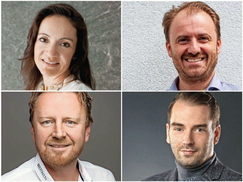 v. l. o.: Daniela Pfefferkorn (Hotel Goldener Berg, Oberlech), Christian Pfanner (Tiroler Zugspitz Arena), Mario Siedler (TVB Obertauern), Rene Steinhausen (GM „The Secret“, Sölden)