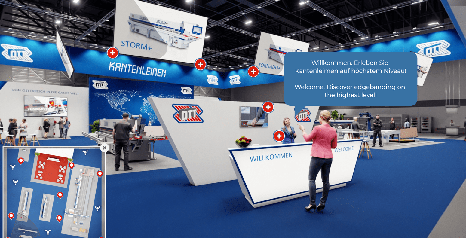 Virtuelle Messestand
