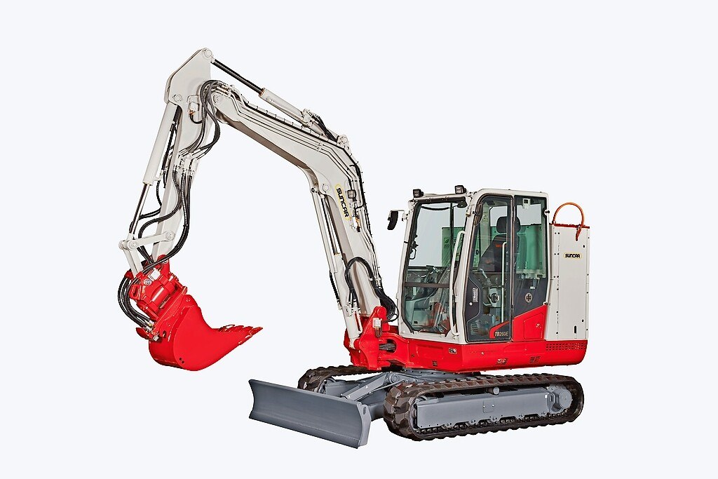 Bei Huppenkothen finden sich Takeuchi-Bagger der Mini- und Kompaktklasse im Sortiment sowie E-Modelle.