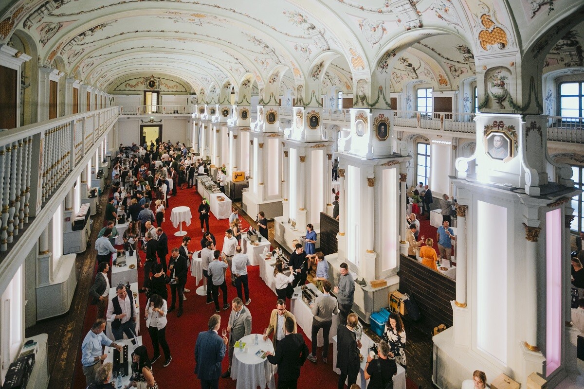 © Johanna Lamprecht Weinverkostung in der Alten Universität in Graz.