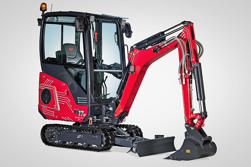 Der erste vollelektrische Minibagger von Yanmar, der SV17e, wird auf der Bauma erstmalig gezeigt.