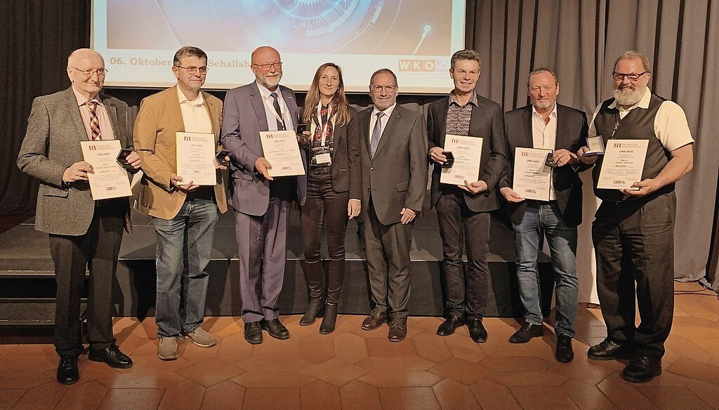 Ehrung von Mitgliedern der Landesinnung Metalltechnik Niederösterreich.