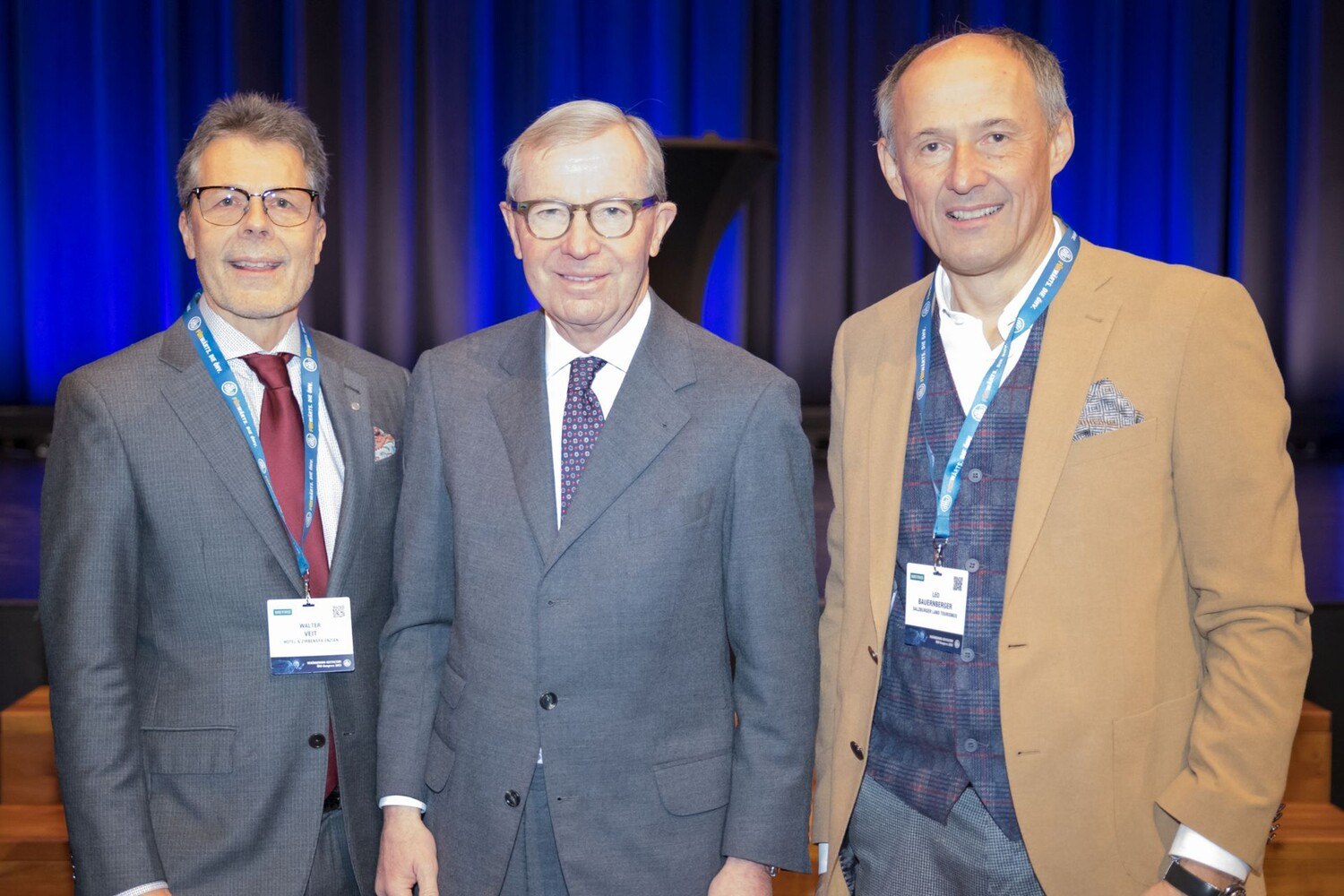 v.l.n.r: ÖHV-Präsident Walter Veit, Landeshauptmann Dr. Wilfried Haslauer und Geschäftsführer der SalzburgerLand Tourismus Gesellschaft (SLTG);