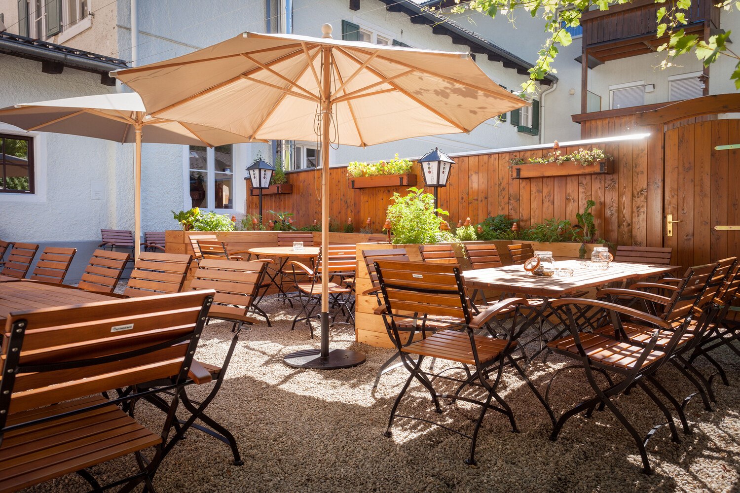 © Gasthaus Eisenwerk
Der Gastgarten des Gasthauses befindet sich ebenfalls in einem Top-Zustand.
Gasthaus Eisenwerk