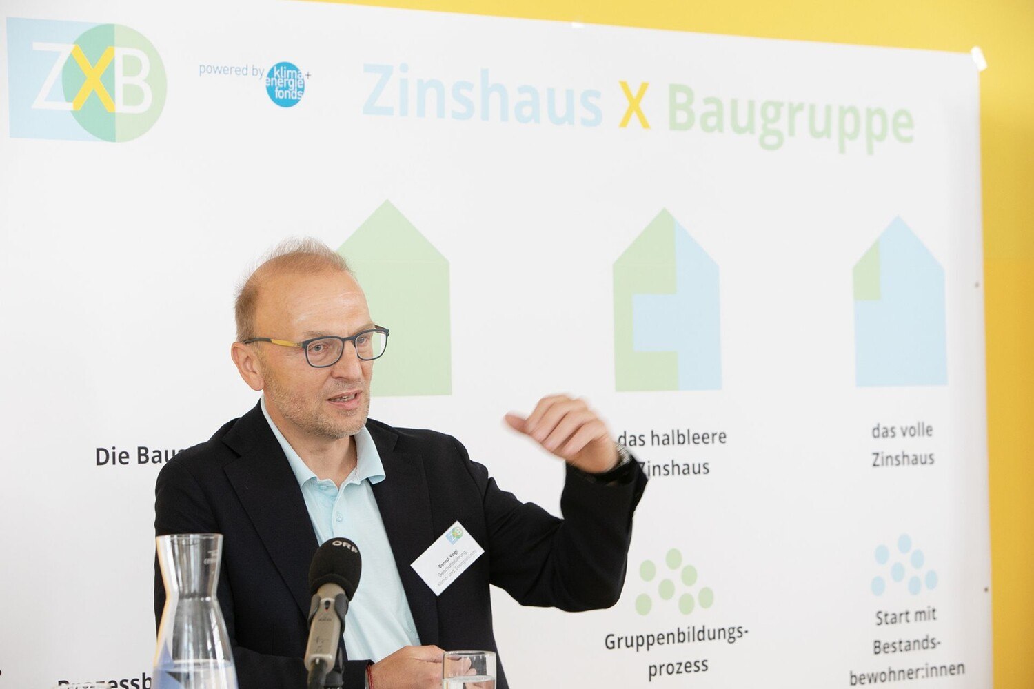 Bernd Vogl, österreichischer Klima- und Energiefonds, betont, dass die Energie, die für Heizung und Kühlung von Gebäuden notwendig ist, einen wichtigen Faktor in der CO2-Bilanz der ganzen Stadt darstellt.