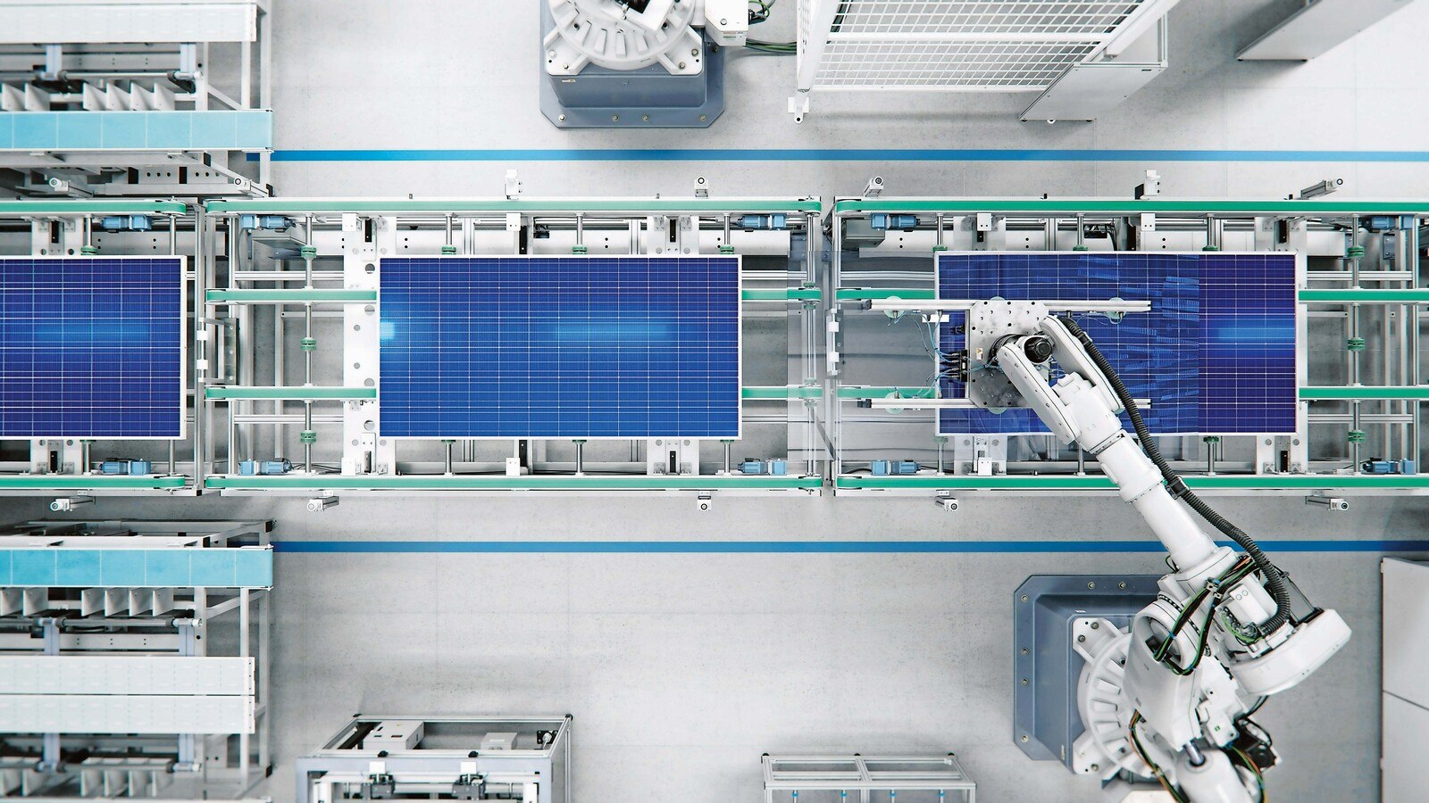 Photovoltaik Panel Fertigung