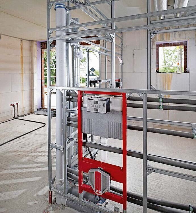 industriell vorgefertigte Installationswände