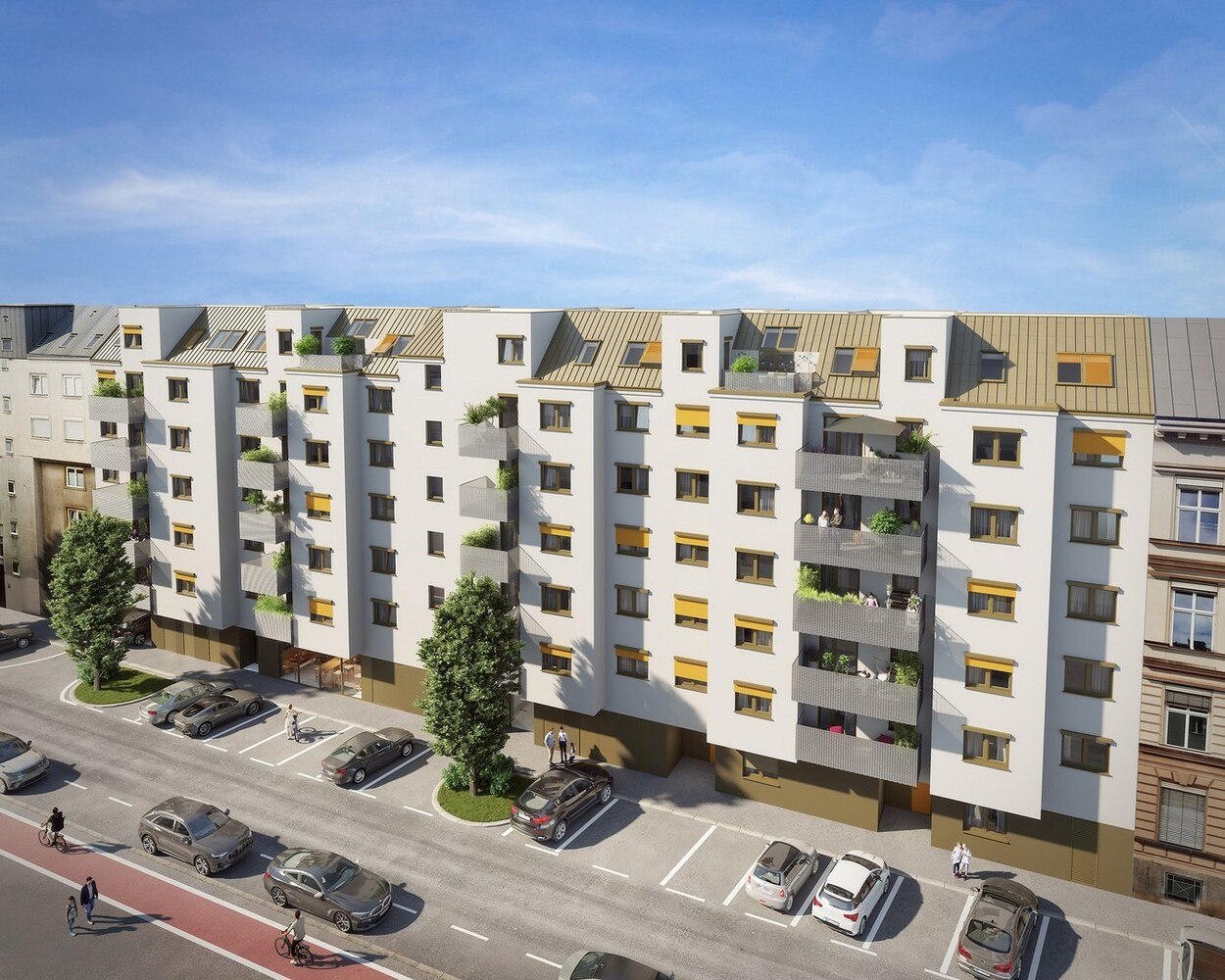 © OLN
Strabag Projekt Soley im Norden Wiens: erstmals mit CO₂-reduziertem Performance-Beton.
Projekt Soley