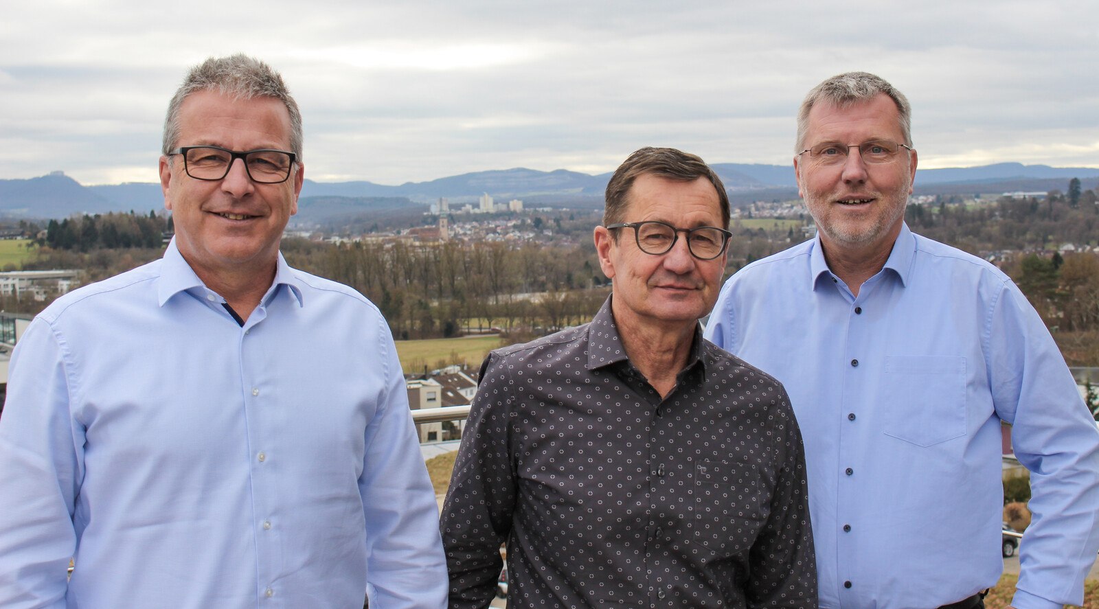 Die Zinco Geschäftsführer Ulrich Schäfer, Manfred Krüger und Dieter Schenk.