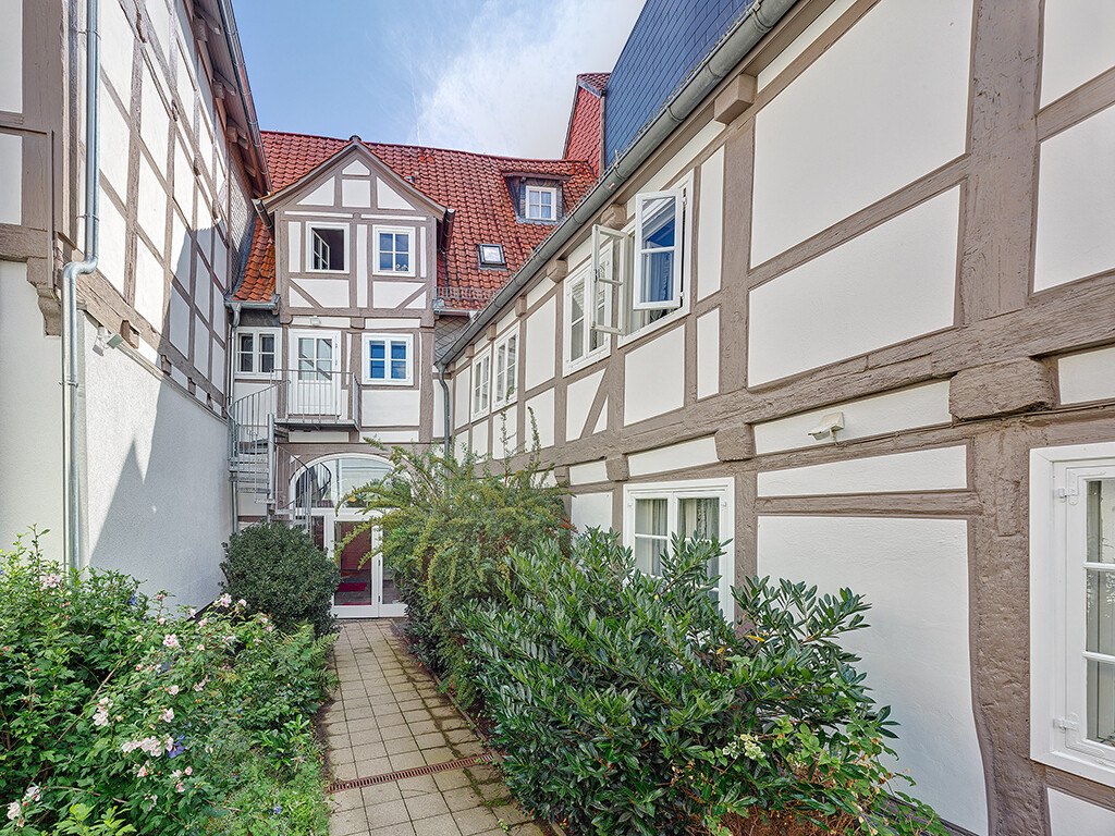 © Caparol Farben Lacke Bautenschutz / Fotodesign Andreas Braun Innenhof von Haverlandt-Haus in Braunschweig