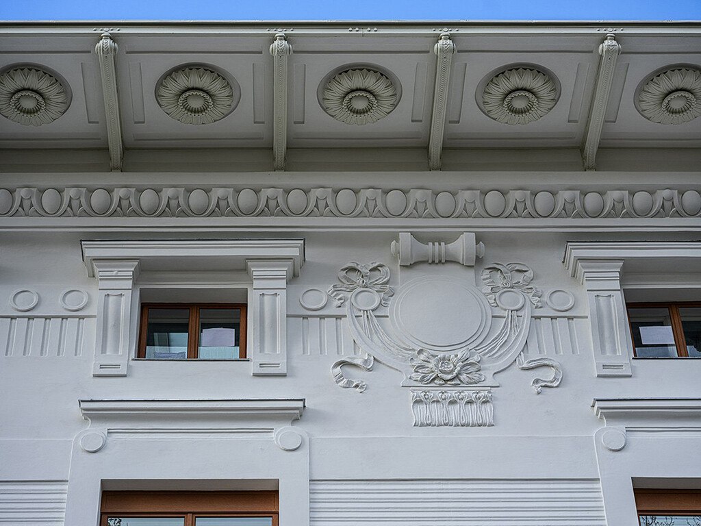 Untersicht Attika Otto Wagner Schleusengebäude