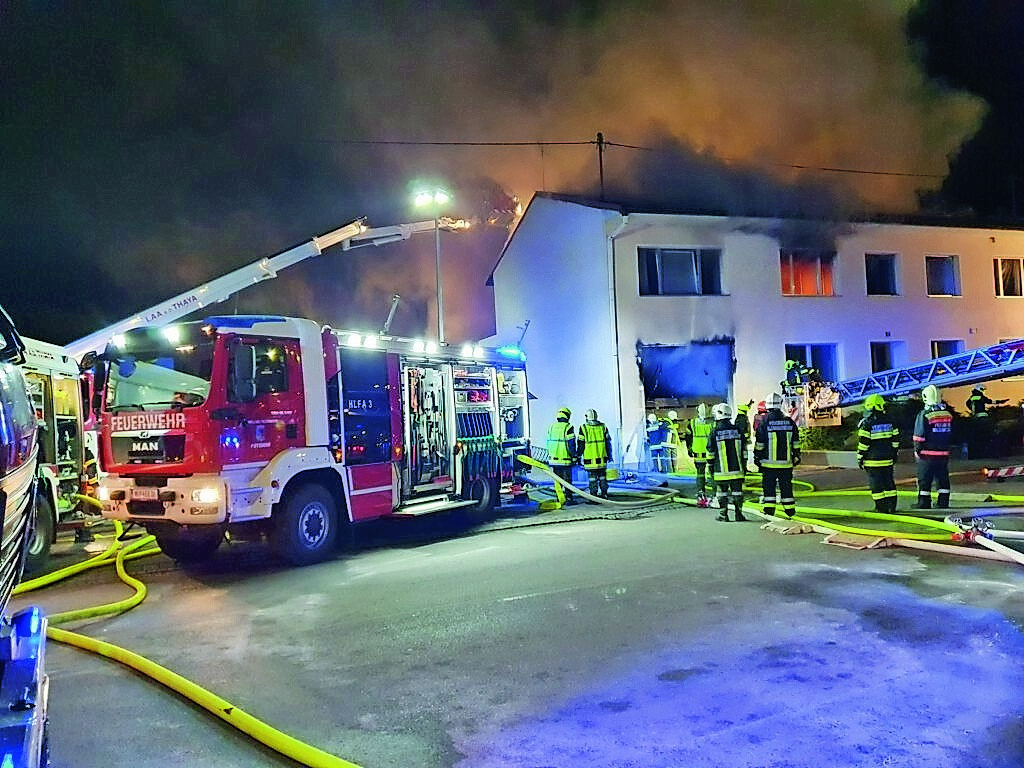 Brand - Tischlerei Schlemmer - Löscharbeiten