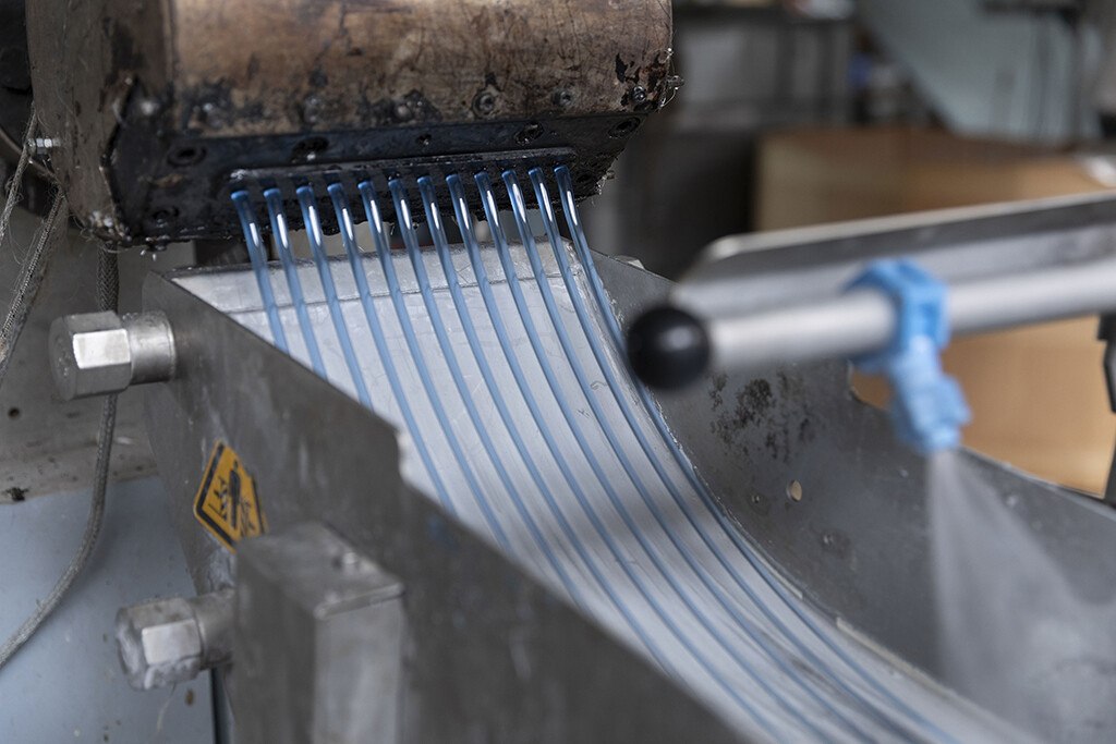 Verarbeitung zu textilen Fäden