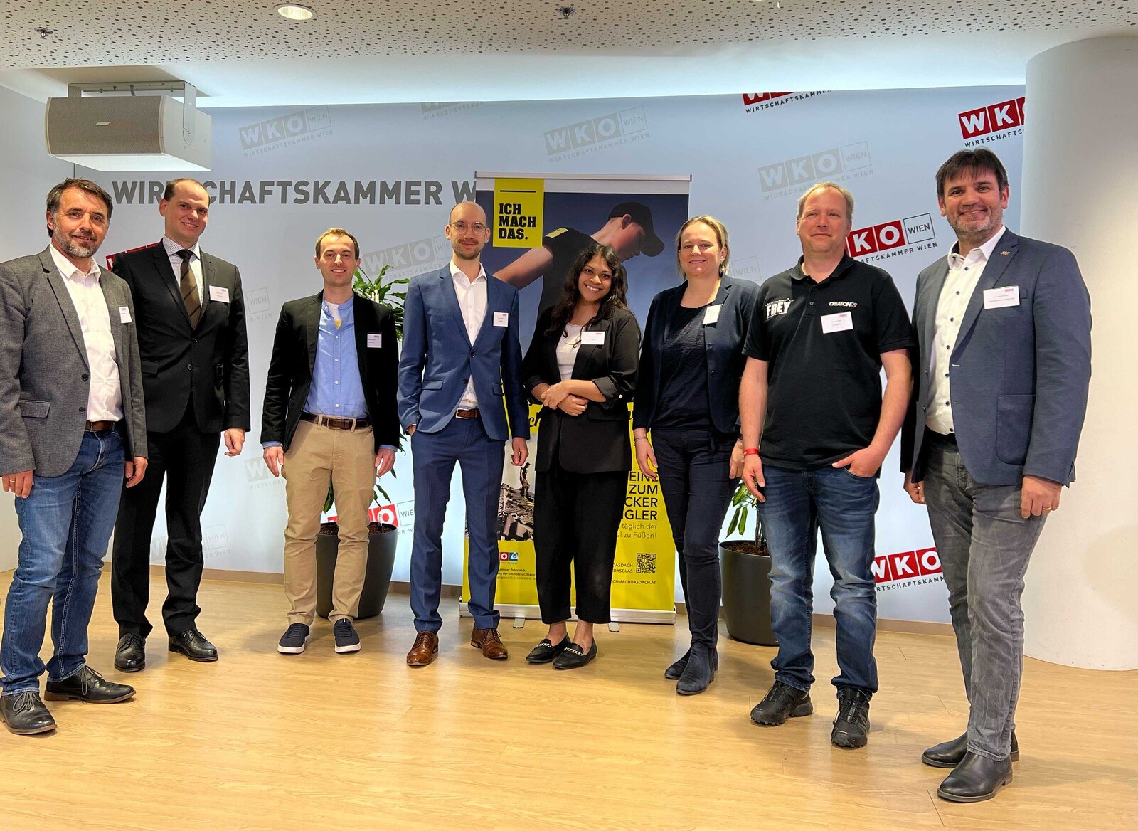 Die Referent*innen des Vormittags (ohne Bundesinnungsmeister für Elektrotechnik Christian Bräuer).